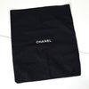 シャネル バイシー ロゴ マテラッセ キャンバス ハンドバッグ ブラック