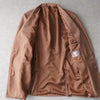 Dior narrow lapel single tailored jacket camel