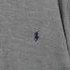 ポロ ラルフローレン ロゴ 刺繍 ポロ ニット グレー