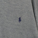 ポロ ラルフローレン ロゴ 刺繍 ポロ ニット グレー - NEWSED