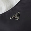 Prada 黑色三角形徽标尼龙迷你手提包