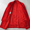 バーバリー ヴィンテージ ホースロゴ 金ボタン ロゴ総柄裏地 オーバーサイズ テーラードジャケット レッド