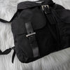 プラダ ポコノ テスート ナイロン 三角プレート リュックサック ブラック