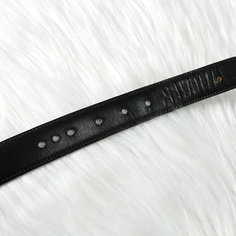 セリーヌ ヴィンテージ 輪馬車 サルキー レザー ベルト ブラック レディース - NEWSED