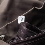 プラダ ポコノ テスート ナイロン ミニバックパック リュックサック 三角プレート カーキ グレー - NEWSED