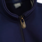 フレッドペリー トラックジャケット ロゴ刺繍 ネイビー - NEWSED