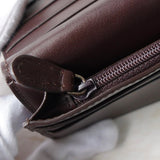 カルティエ サントス レザー 二つ折り 長財布 ブラウン - NEWSED