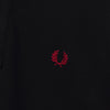 Fred Perry Logo Embroidered Short Sleeve Polo Shirt Black