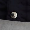 Maison Kitsune College Logo Back Logo Patch Stadium Jacket Navy/White