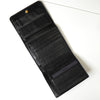 Prada Gathered Nappa Leather Bifold Wallet in Black