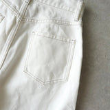 エムエムシックス メゾン マルジェラ スラッシュディティール ホワイト デニム ジーンズ - NEWSED