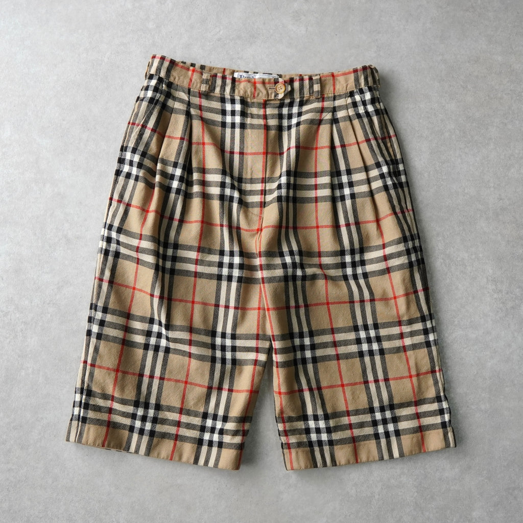 バーバリー ヴィンテージ ノバチェック ハーフパンツ ベージュ レディース