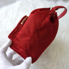 プラダ 現行モデル サフィアーノレザーハンドル 巾着バッグ ハンドバッグ トライアングルロゴ レッド