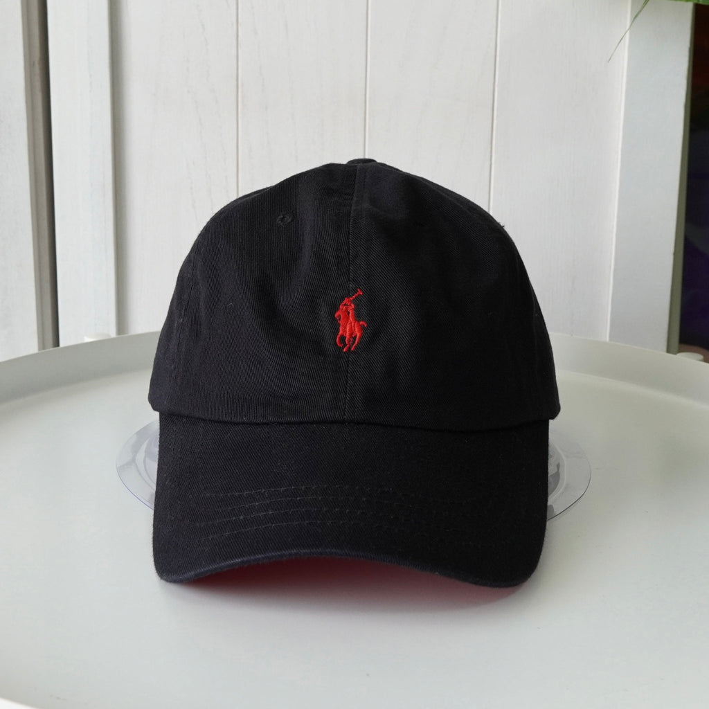 ポロ ラルフローレン ロゴ キャップ ブラック