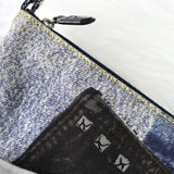 ディオール サドル 転写 キャンバス / レザー ワンショルダーバッグ ハンドバッグ ブルー - NEWSED