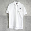 Nike 徽标刺绣短袖 Polo 衫（白色）