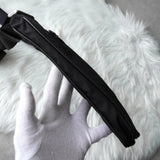 プラダ テスートナイロン / サフィアーノレザー 三角プレート ショルダーバッグ ブラック - NEWSED