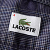 Lacoste 海军蓝格纹短袖衬衫
