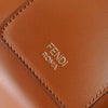 Fendi Zucca 小牛皮双色小包手机套棕色