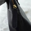 Jil Sander freestanding leather handbag in navy