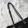 Prada 黑色尼龙链条单肩包