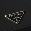 プラダ ナイロン 二つ折り財布 トライアングルロゴ ブラック