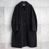 Jil Sander Angora Long Coat Wool Coat Black