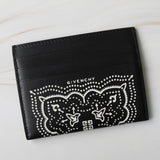 ジバンシィ 模様 レザー カードケース パスケース ブラック 箱付き - NEWSED