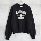 AMI PARIS アミ ロゴ スウェット 新作 ブラック ami ブラック ロゴトレーナー スウェット