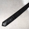 Prada Triangle Plaque Triangle Logo Narrow Tie Black