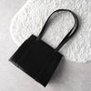Celine Vintage Star Ball Calf Leather Shoulder Bag in Black