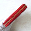 Christian Dior 红色 Cannage 皮革拉链钱包