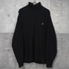 ラルフローレン ロゴ ハーフジップ スウェット ブラック