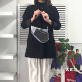 ディオール サドル 転写 キャンバス / レザー ワンショルダーバッグ ハンドバッグ ブルー - NEWSED