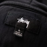 ステューシー ロゴ 刺繍 パーカー ブラック - NEWSED