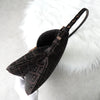 Fendi Mamma Bucket Zucchino Double Flap Nylon Canvas One Shoulder Bag Brown