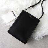 ジルサンダー タングル スモール レザー ショルダーバッグ ポシェット ブラック タグ付き未使用品 - NEWSED