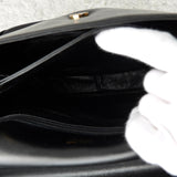 セリーヌ ヴィンテージ トリオンフ カーフ レザー ハンドバッグ 自立型 ブラック - NEWSED