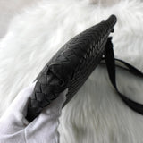 ボッテガ ヴェネタ イントレチャート レザー ショルダーバッグ ブラック - NEWSED