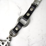 ヴィヴィアン ウエストウッド オーブ レザー キーリング チャーム キーホルダー シルバー ブラック 箱付き - NEWSED