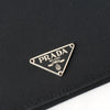 プラダ ポコノ テスート ナイロン 三角プレート 長財布 二つ折り財布 ブラック ギャランティーカード