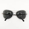 Chanel mirrored sunglasses in silver