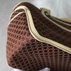 Celine Boogie Macadam Canvas/Leather Handbag Brown/Ivory