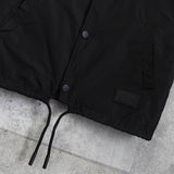 アクネ ストゥディオズ リバーシブル フェイスロゴ ナイロン 半袖シャツ ジャケット ブラック - NEWSED