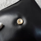 セリーヌ ヴィンテージ トリオンフ カーフ レザー ハンドバッグ 自立型 ブラック - NEWSED