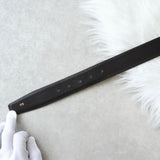 セリーヌ ヴィンテージ 輪馬車 サルキー レザー ベルト ブラック レディース - NEWSED