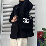 シャネル ココマーク パイル地 ノベルティ ショルダーバッグ ブラック - NEWSED