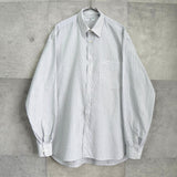 バレンティノ ガラヴァーニ ヴィンテージ ストライプ柄 ロゴ 刺繍 長袖シャツ グレー - NEWSED