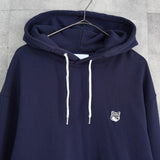 メゾン キツネ フォックスヘッド パーカー フーディー ネイビー - NEWSED