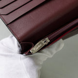 カルティエ マストライン レザー 二つ折り 長財布 ブラック - NEWSED